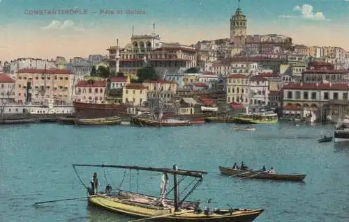 1927: Carte de vue Constantinople, Orient Tapis, Francfort/Main