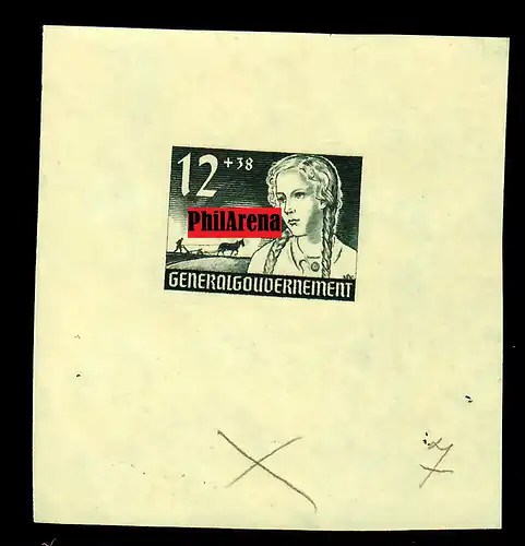 GG: Min. 56P3, non-denté dans un petit arc, sans caoutchouc, notes d'imprimante