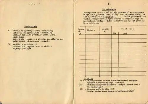 Instrukcia w sprawie oboviazkov odprawiaczy pociagow w smuzbie przevozowej 1943