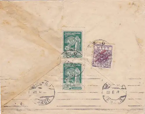 1922: Géorgie vers Bergedorf près de Hambourg