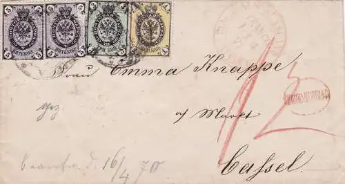 1874: Moskau nach Kassel/Deutschland