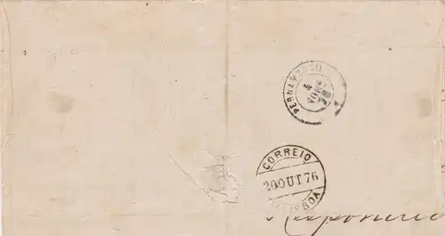 1876: Portugal/Vila Nova de Gaya - Post ship to Brazil