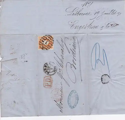 1871: Portugal to France-Bordeaux, Mi n° 30