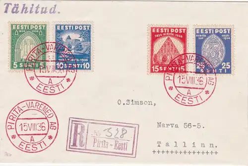 1936: Eesti - Pirita-Varemed: Registered to Tallinn