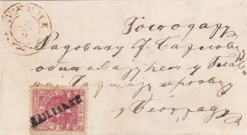 18xx letter, Serbien 1866 Fürst Michel III 