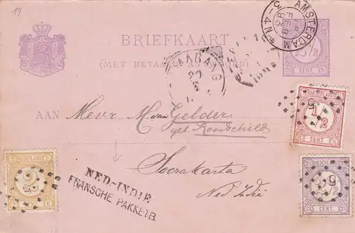 1893: Amsterdam /Netherlands Indie Post card