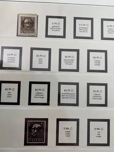 Bavière: très riche collection de Bavière, beaucoup de bonnes éditions, souvent examiné