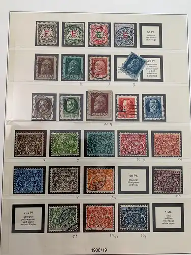 Bavière: très riche collection de Bavière, beaucoup de bonnes éditions, souvent examiné