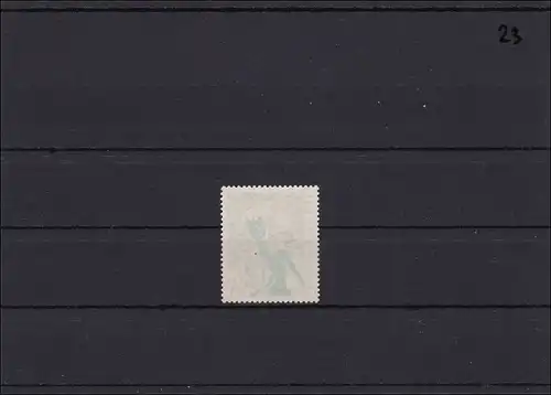 Berlin MiNr. 196 avec tatouage complet de la couleur brun clair **