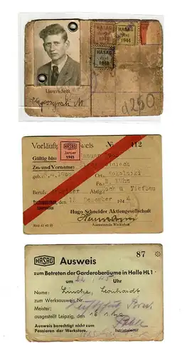 Collection de 550 cartes d'identité du gouvernement général GG 1939-1945