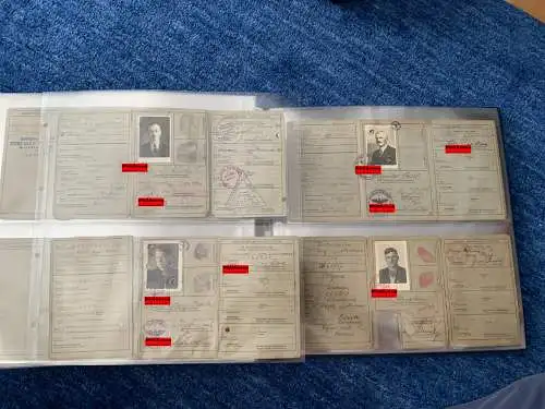 Sammlung von 346 Kennkarten aus dem Generalgouvernement GG 1939-1945