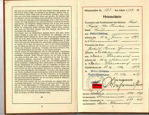 GG: Deutsches Einheits-Familien-Stammbuch1937-1942