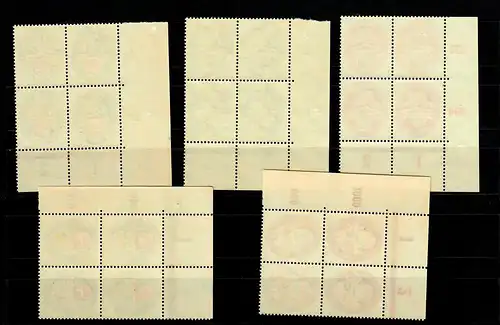 DR: Min. 425-429, Eckrand Quadruple VE3, post-fraîchissement, **