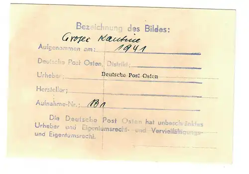 Generalgouvernement GG: Foto Kantine im Postamt Groszec 1941