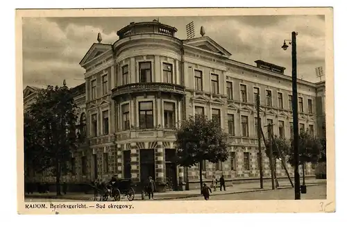 GG: AK Radom avec la vue rare du tribunal de district 1941