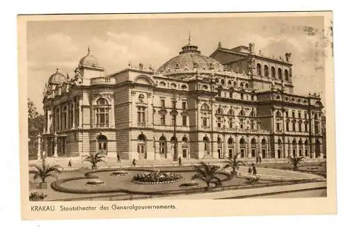 GG: AK Cracovie: Théâtre d'État du gouvernement général de 1942 à Sudetengau