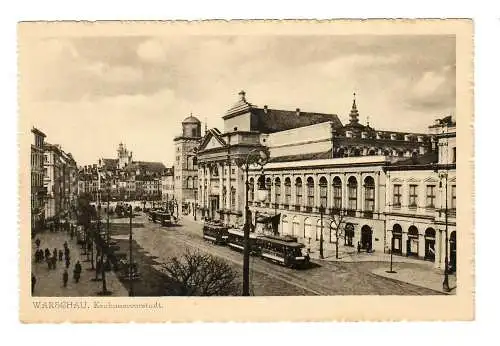 GG: AK Varsovie - Cracovie avec tramway vers 1941