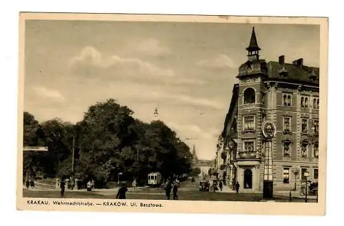 GG: AK Krakau: Wehrmachtsstraße, 1941 nach Hamburg