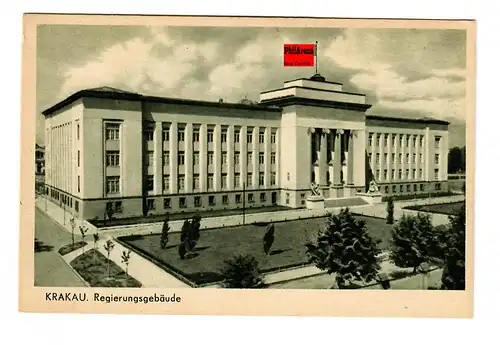 GG: AK Cracovie: bâtiment du gouvernement, poste de terrain 1941