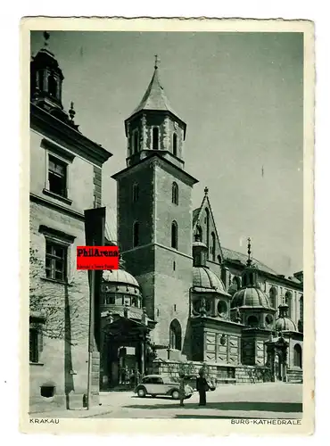 GG: AK Krakau: Burg Kathedrale, seltene Aufnahme