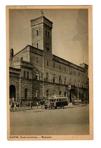 GG: AK Radom: Administration de la ville 1941 après Poznan