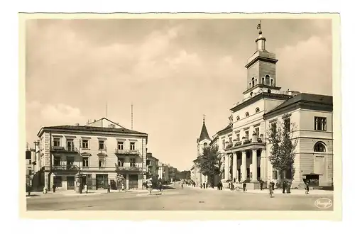 GG: AK Lublin: Magistratsgebäude und Krakuer Straße