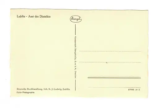 GG: AK Lublin: Bureau du district des maisons de garde