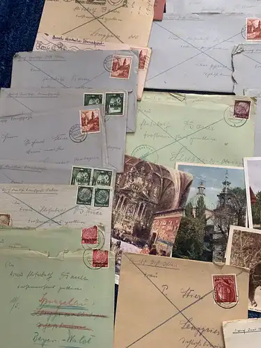 Gouvernement général GG: correspondance 45 pièces justificatives: Kielce Zagnansk vers Lenggries