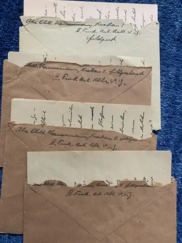 Gouvernement général GG:4x Lettres avec contenu: Unités étrangères dans la Wehrmacht