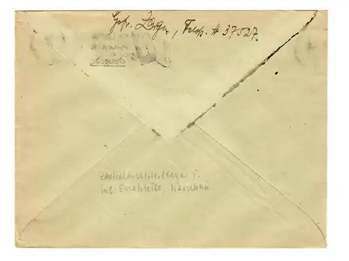 Generalgouvernement GG: FP Brief Nr. 37527 nach Berlin, Werbestempel, 29.5.1944