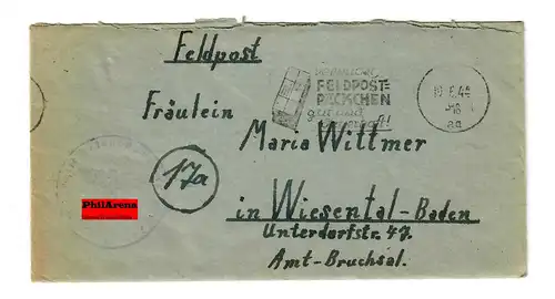 Gouvernement général GG: Lettre n° 37893 du FP à Wiesental, 19.6.1944