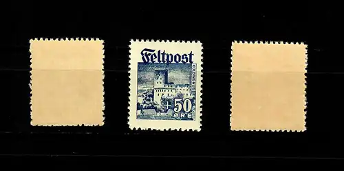 Danemark: Feldpost I-III, post-freeich, **