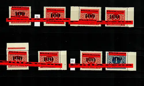 Rumburg: Minn 36-43, frais, ** avec PF 36I, 41I