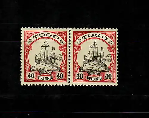 Togo: Min. 13 I, frais, ** en couple horizontal