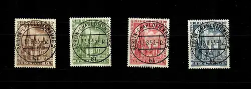 Berlin: Min. 106-109, cachet, beau cachet B-Charlottenburg, 12.8.53