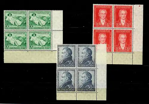 BiZone: MiNr. 108-110, frais, **, VE4, coin en bas à droite