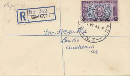 New Zealand 1944: Registered Auckland