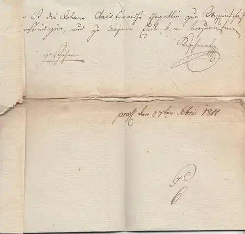 Hongrie: 1800: Lettre. .