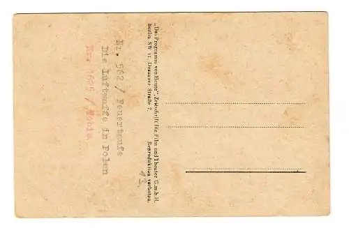 Gouvernement général GG: Carte postale avec motif d'avion sur la Pologne