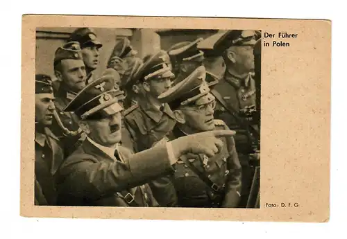 Generalgouvernement GG: Postkarte Der Führer in Polen