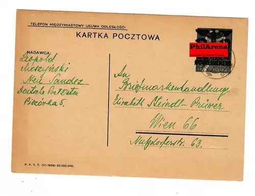 Gouvernement général GG: Affaire entière P3II 06, 1940 de Neu-Sandez à Vienne