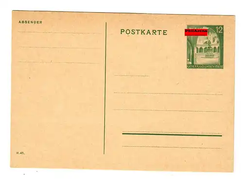 Gouvernement général GG: Affaire P10: panne partielle de pression