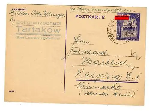 Gouvernement général GG: Affaire entière P12/02: Tartakov/Lemberg vers Leipzig 1943
