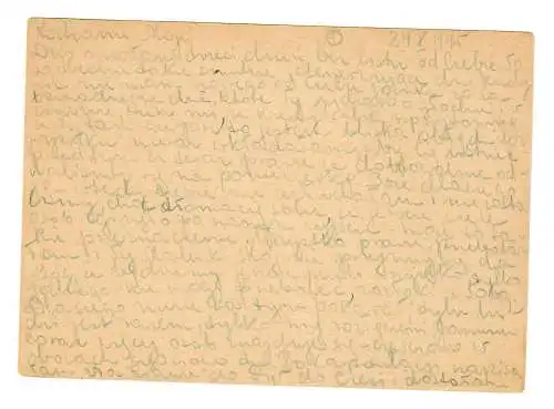 Generalgouvernement GG: Ganzsache P13: Pruszkow nach Strölitz, 1942, PLZ Angabe