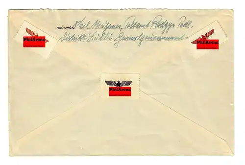 Gouvernement général GG: poln. Enveloppe complète Radzyn vers Stuttgart 1940