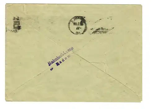 Gouvernement général GG Tampon publicitaire rare: Radom, BPP résultats 1944