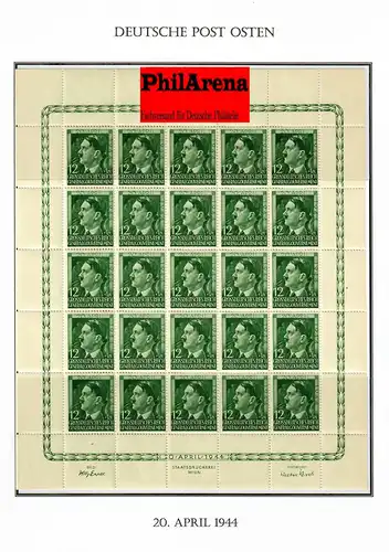 Generalgouvernement GG: Bogen MiNr. 117-119, Sektor 1 komplett, postfrisch, **