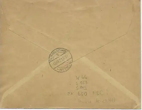 DR: Min. 678: Sous-rand avec cachet spécial KDF, Berlin 1937