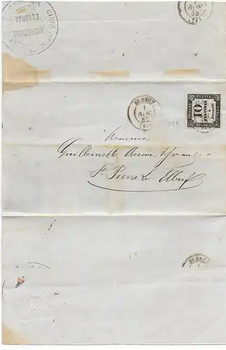 France: 1862: Ville D'Elbeuf, Tribunal de Simple Police