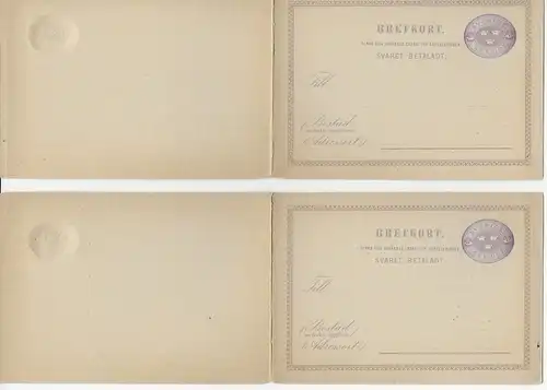 Schweden: 2x Doppelkarte - ÖRE